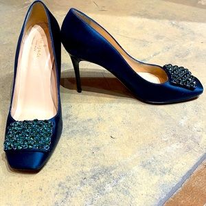 Kate Spade blue high heel shoes